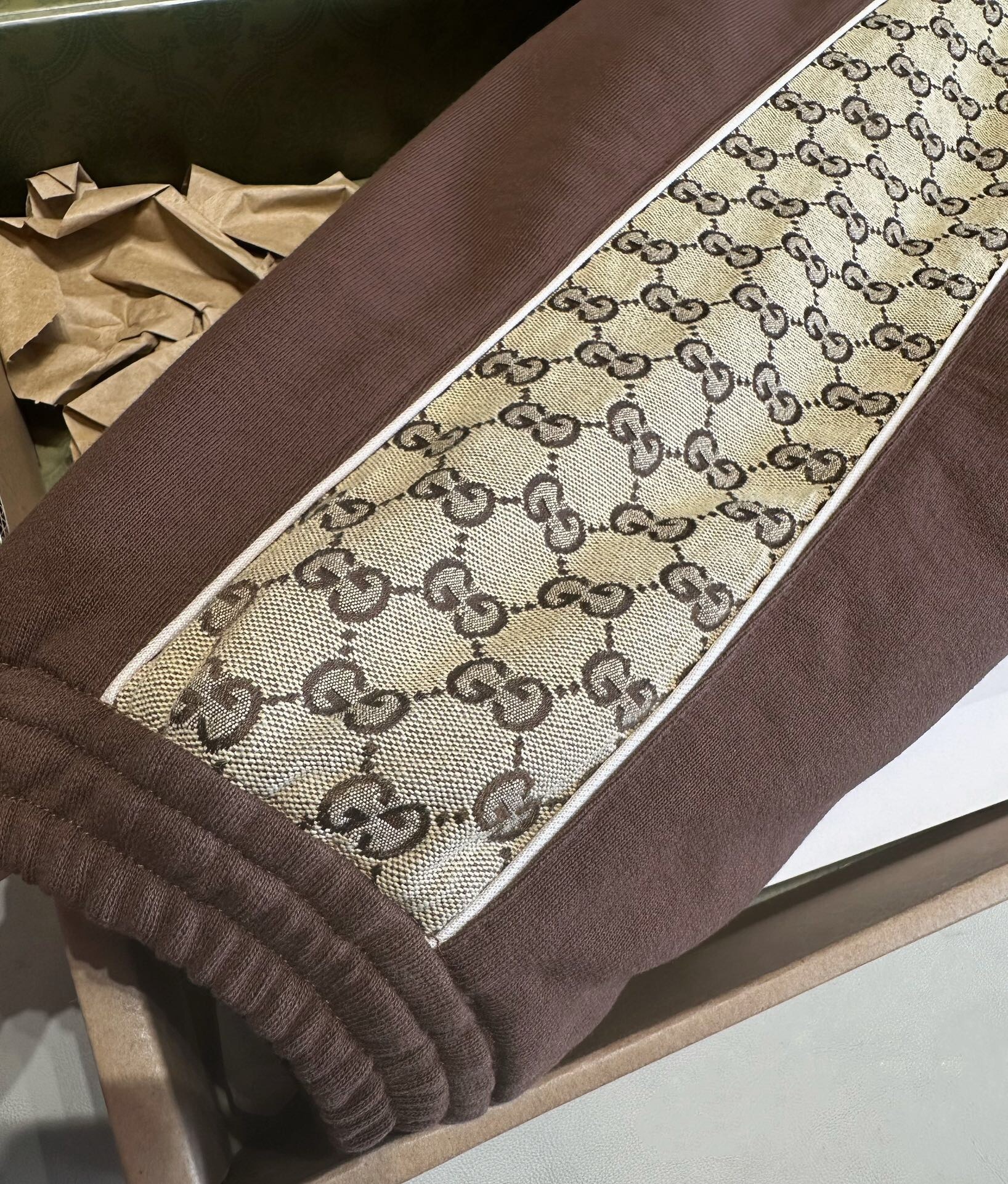 P419 G针织棉长裤棕色 · image 6