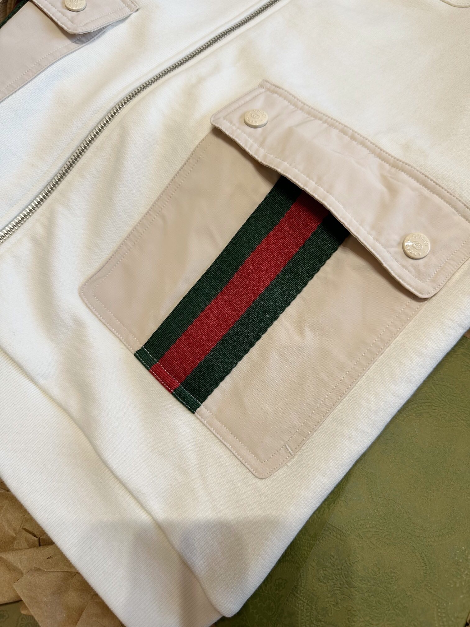 P499 织带工装外套白色 · image 6