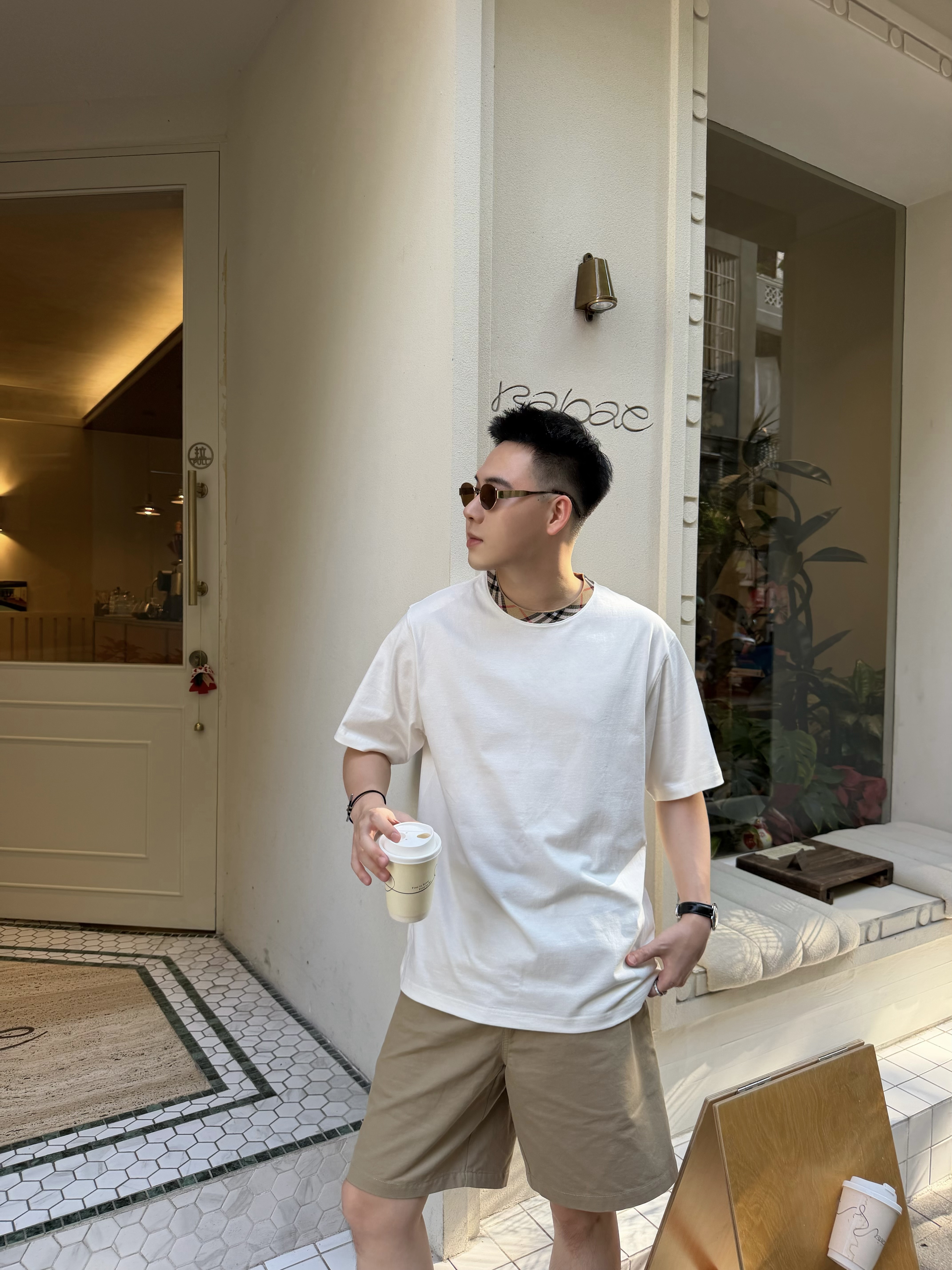 P229 BR格纹领T恤白色 · image 18