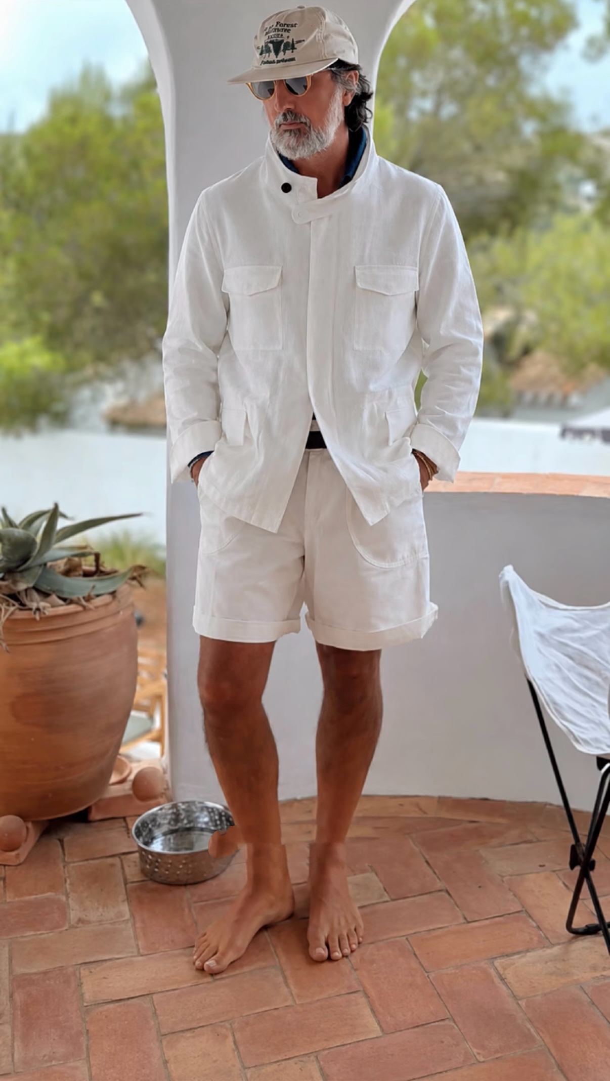 P1299 Linen solid color jacket · image 17