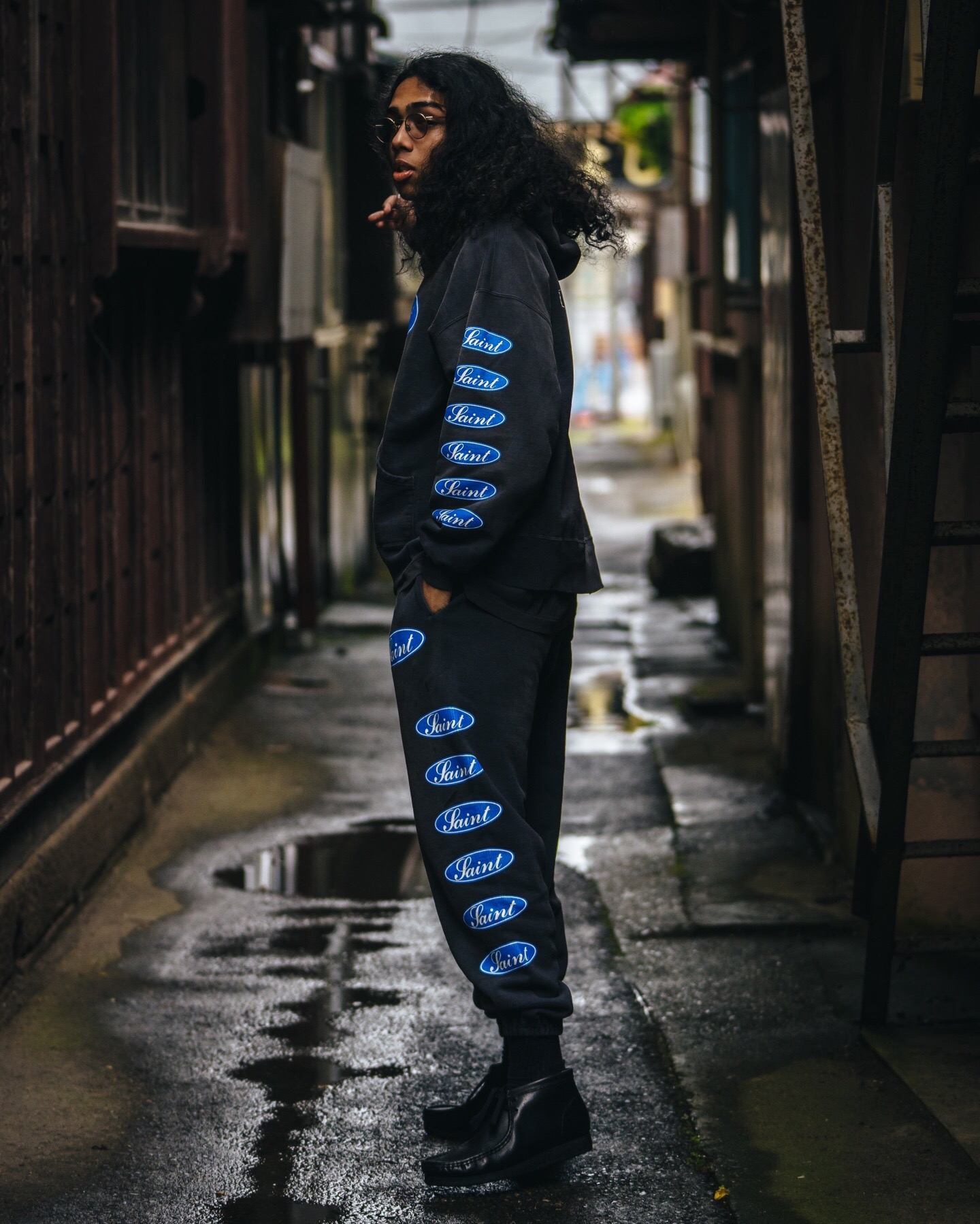 P359 Blue Saint printed hoodie · image 21