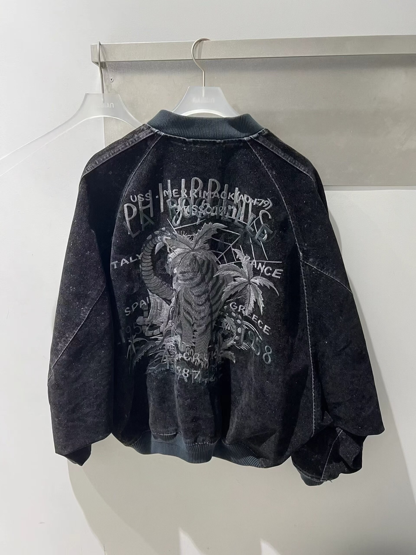 P469 Bat sleeve suede denim jacket · image 18
