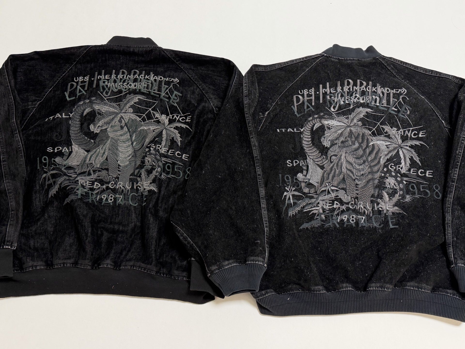 P469 Bat sleeve suede denim jacket · image 14